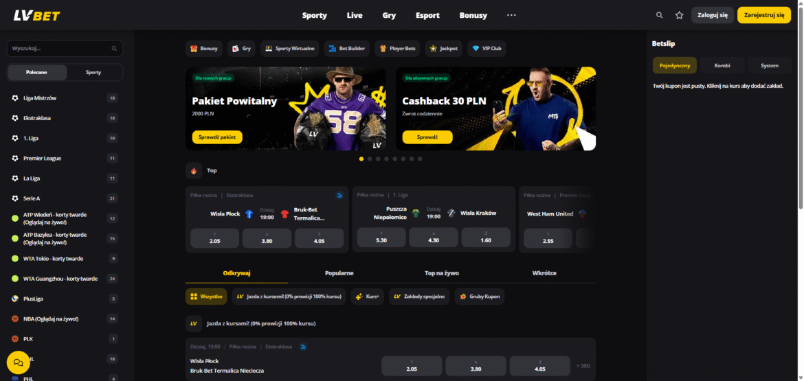 Ranking 2025: Najlepsi Bukmacherzy w Polsce i LV BET.pl