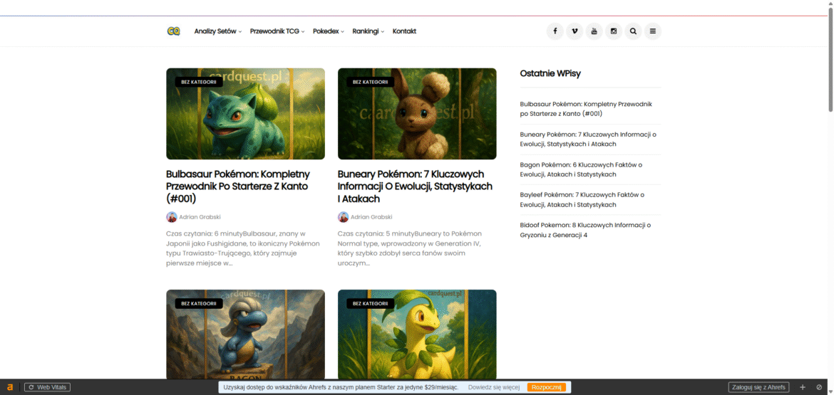 Porównanie sklepów z kartami Pokémon – CardQuest.pl bez konkurencji